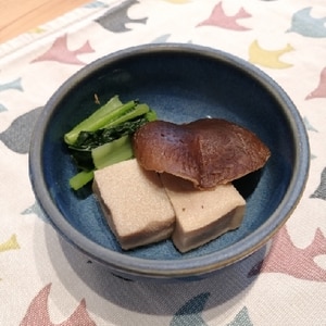 高野豆腐と干ししいたけの煮物